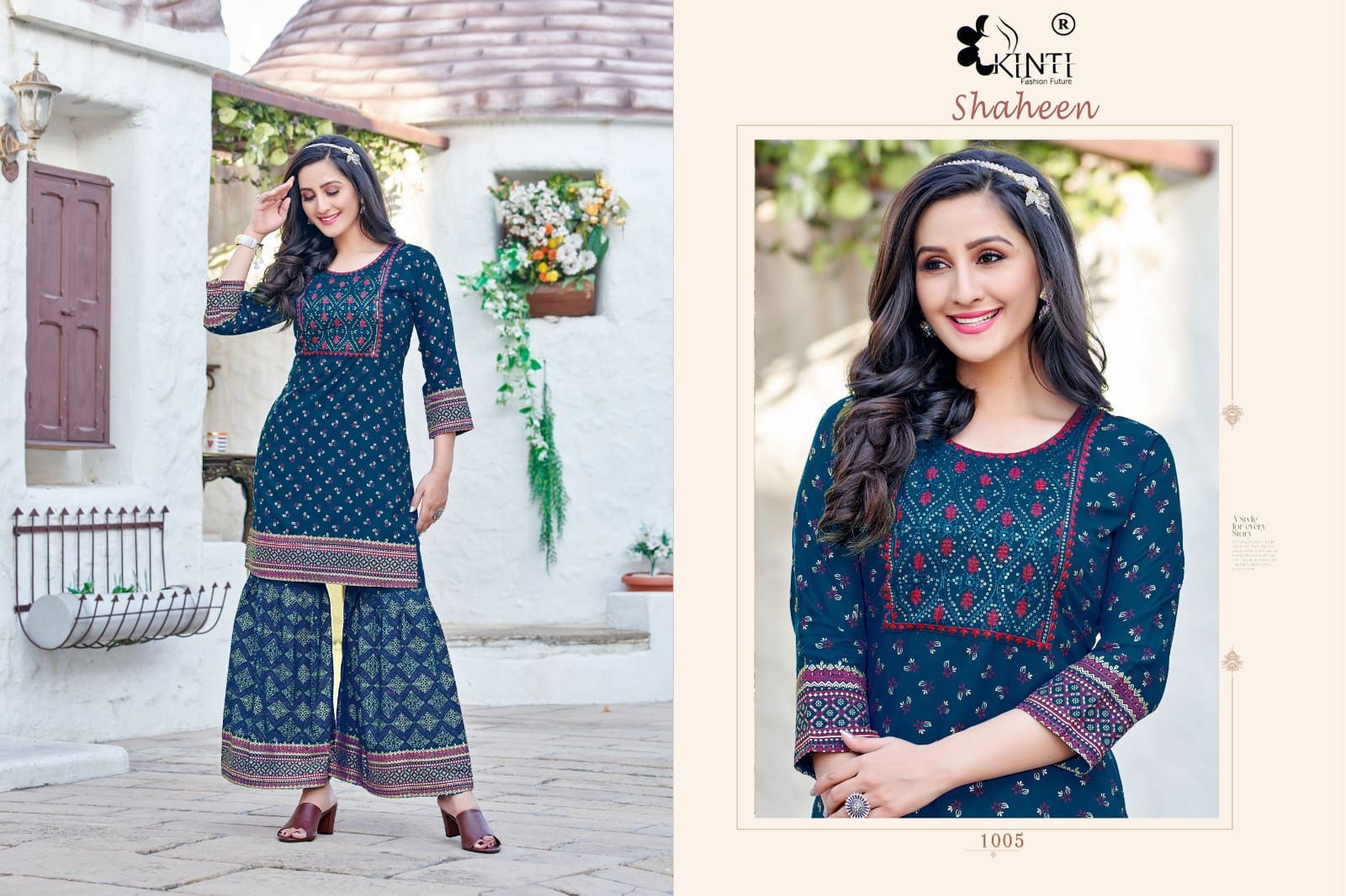 Shaheen By Kinti Kurti With Bottom Catalog
